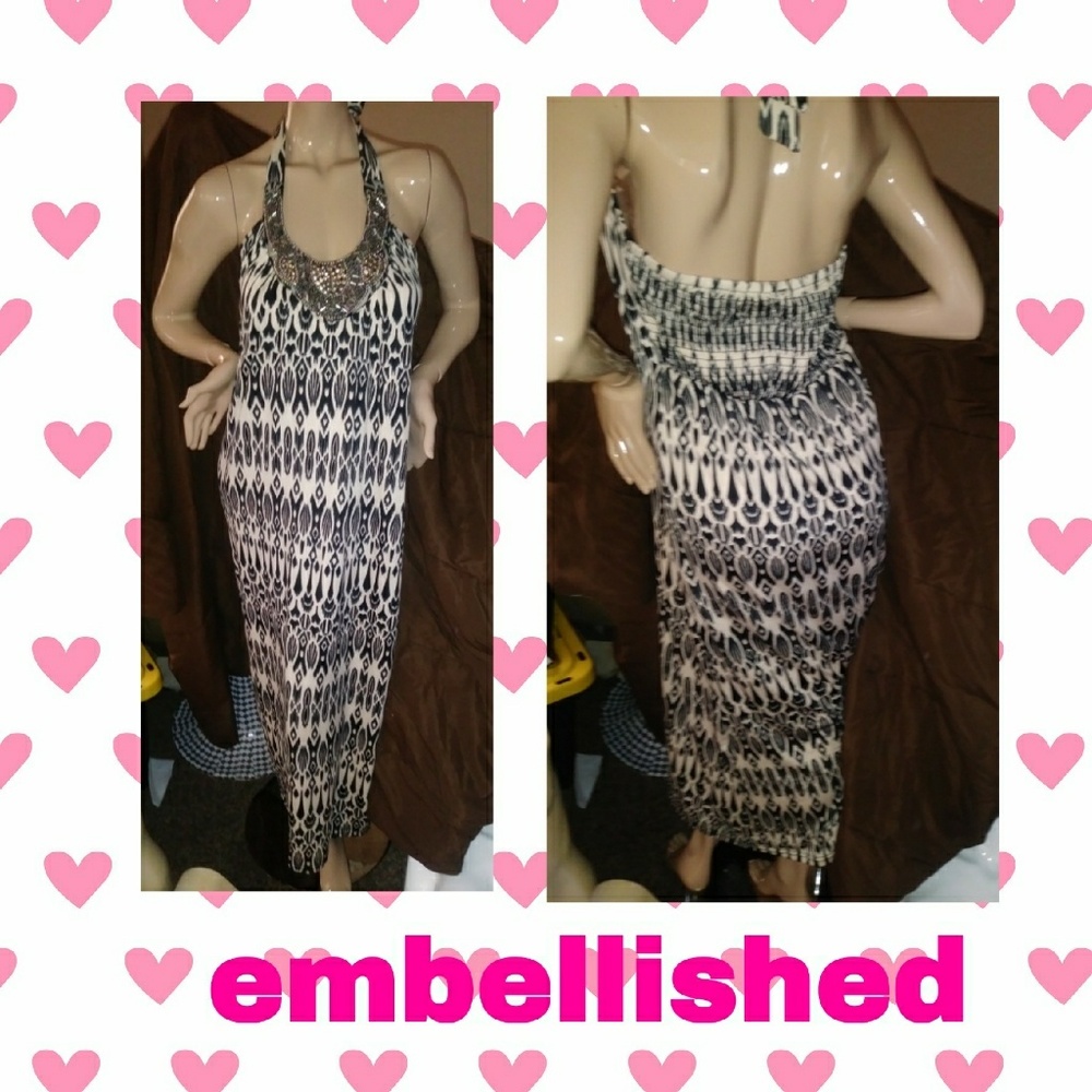 Maxi halter dress